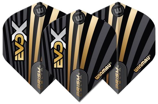 Winmau Prism Delta MvG Flight No2 Gold-Schwarz