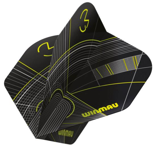 Winmau Prism Delta MvG Flight Schwarz-Grün