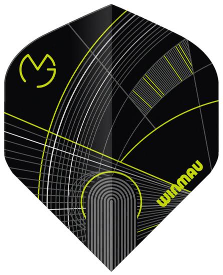 Winmau Prism Delta MvG Flight Schwarz-Grün
