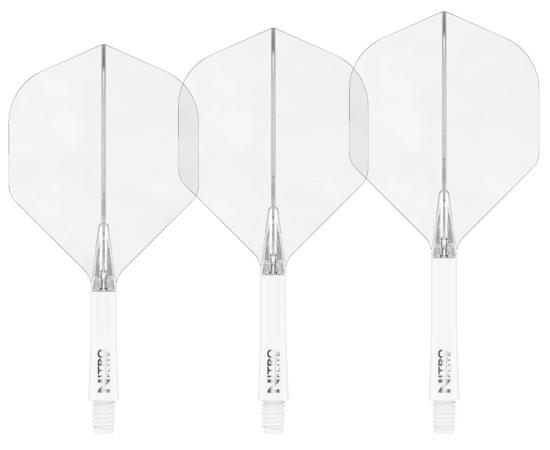 RedDragon Nitro Flite No2 Shaft-Flight Kombination Weiß-Klar