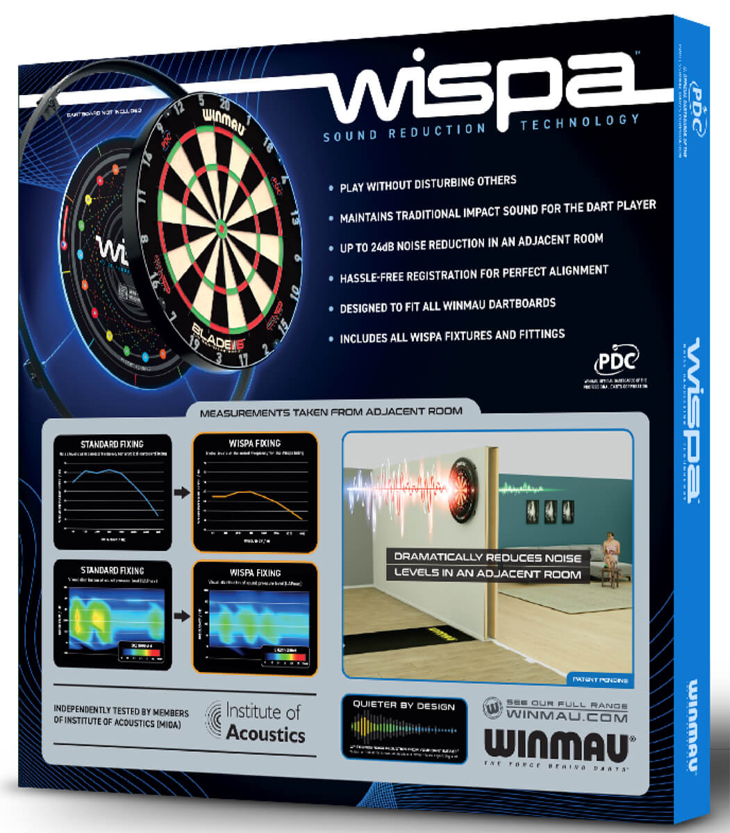 Dartboard Schallschutz Winmau Wispa - jetzt neu