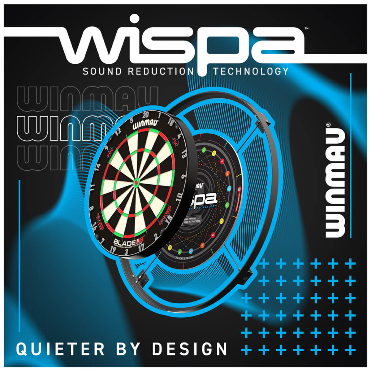 Winmau Wispa Dartboard Schallschutz