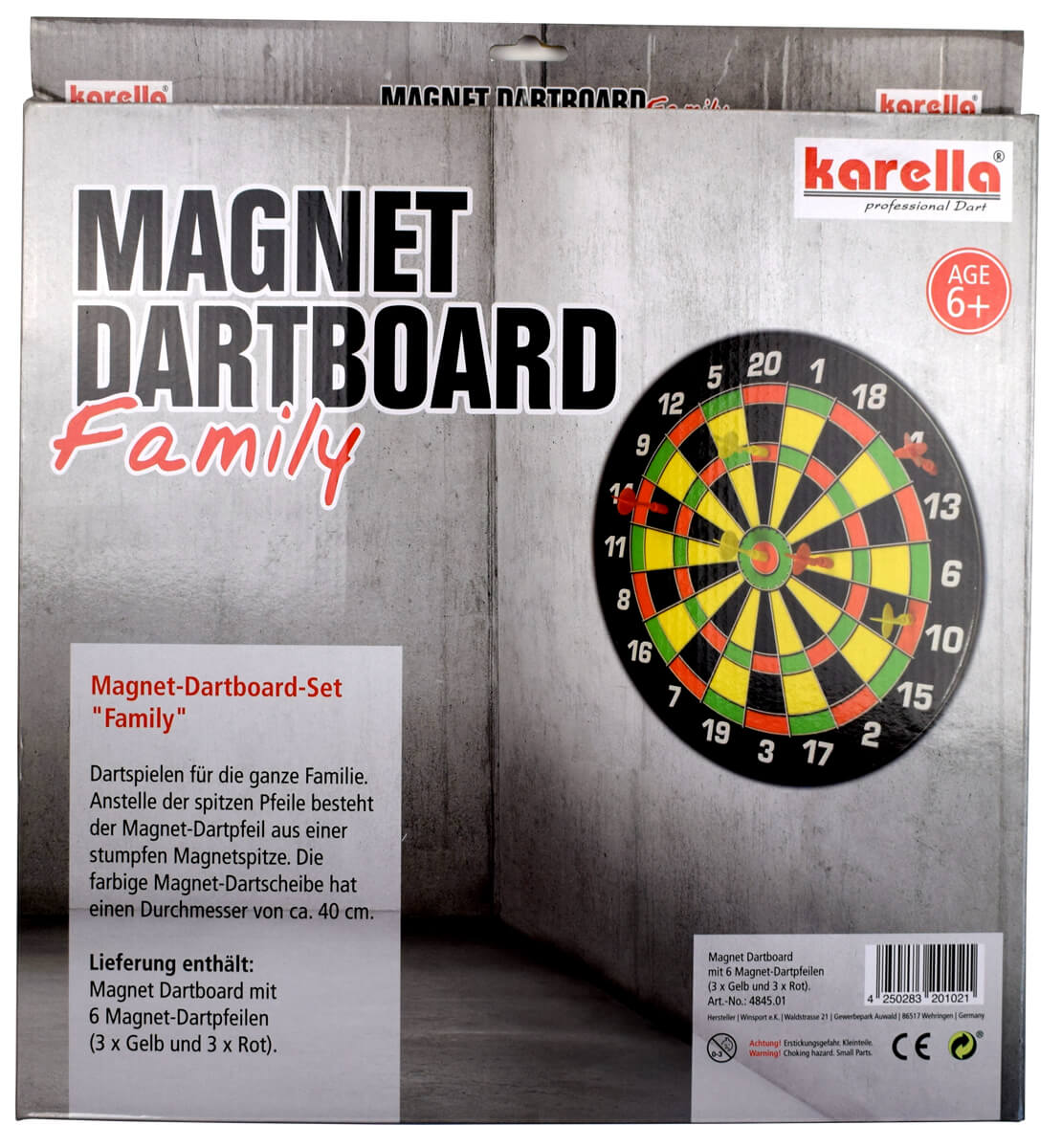 Karella Magnet-Dartboard-Set Family