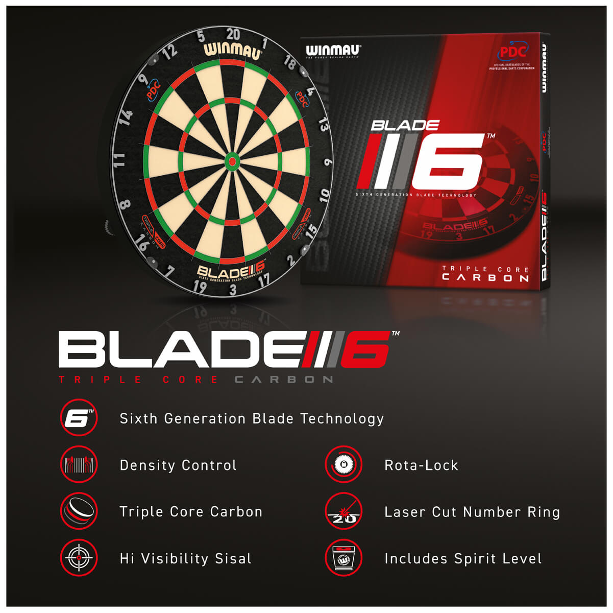 Winmau Blade 6 Triple Core PDC Dart Board