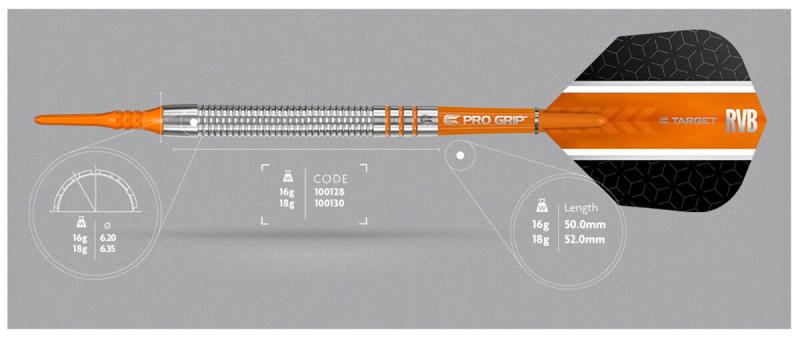 Target Raymond van Barneveld RVB 80% Softdart 16-18g