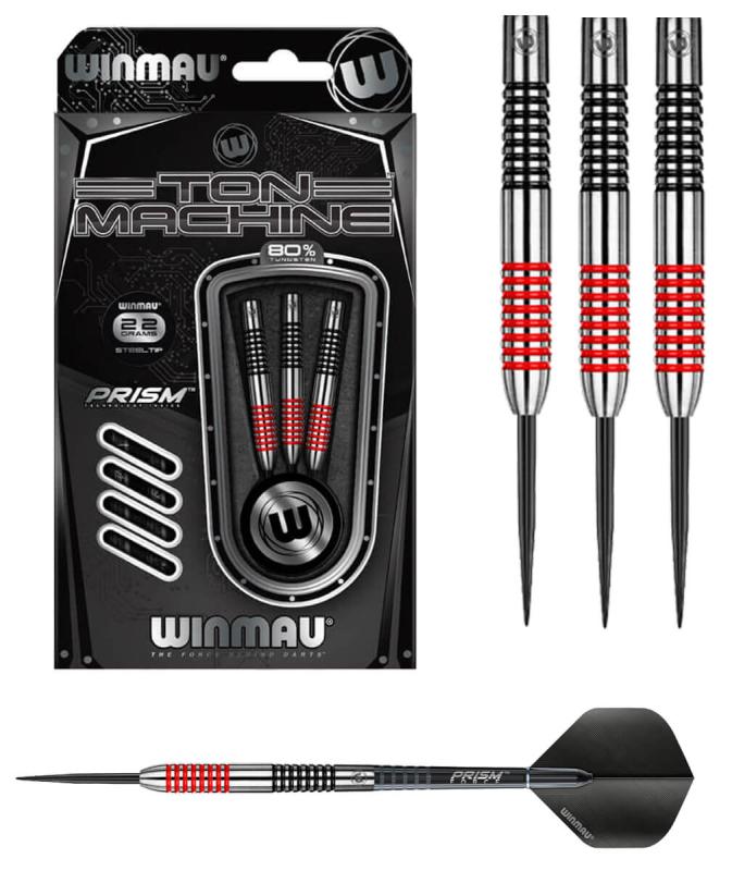 Ton Machine Schwarz-Rot Steeldart 22-24-26g Ton Machine Schwarz-Rot Steeldart 22-24-26g