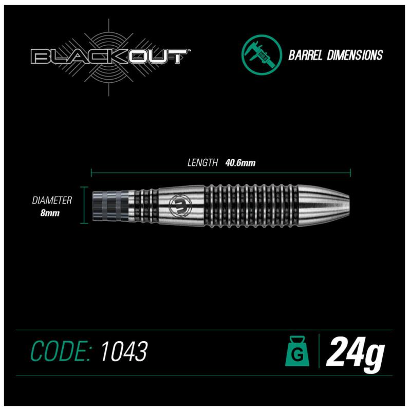 Blackout Steeldart 24-26 g Blackout Steeldart 24-26 g