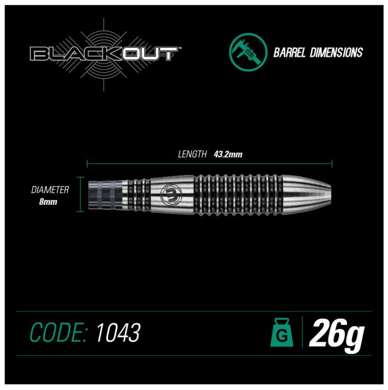 Blackout Steeldart 24-26 g Blackout Steeldart 24-26 g