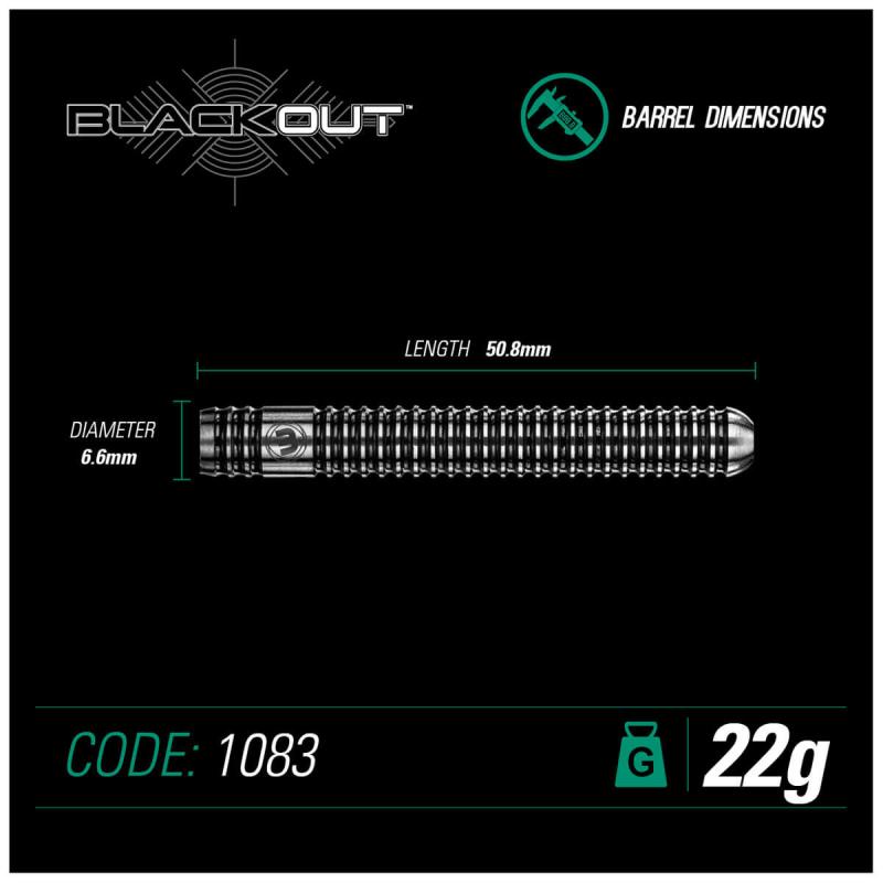 Blackout Steeldart 22-24-26-28 g Blackout Steeldart 22-24-26-28 g