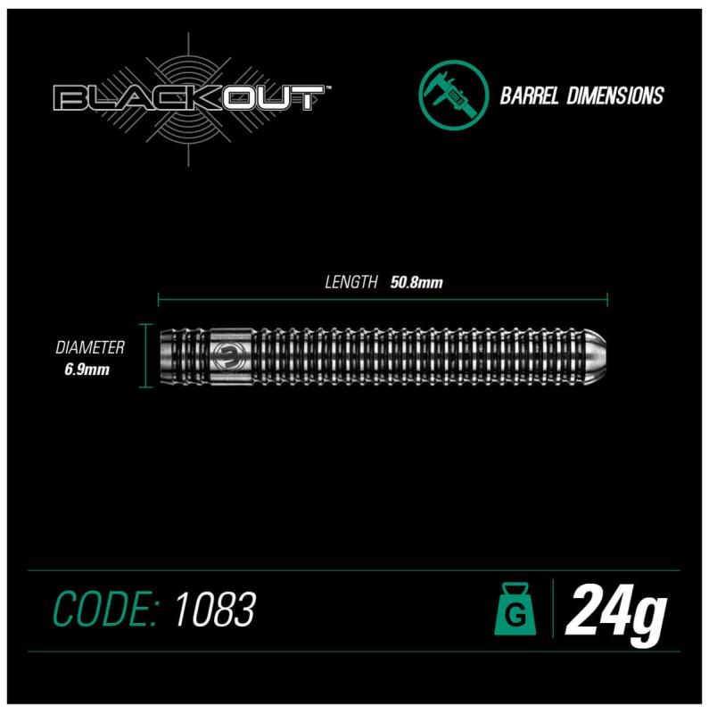 Blackout Steeldart 22-24-26-28 g Blackout Steeldart 22-24-26-28 g
