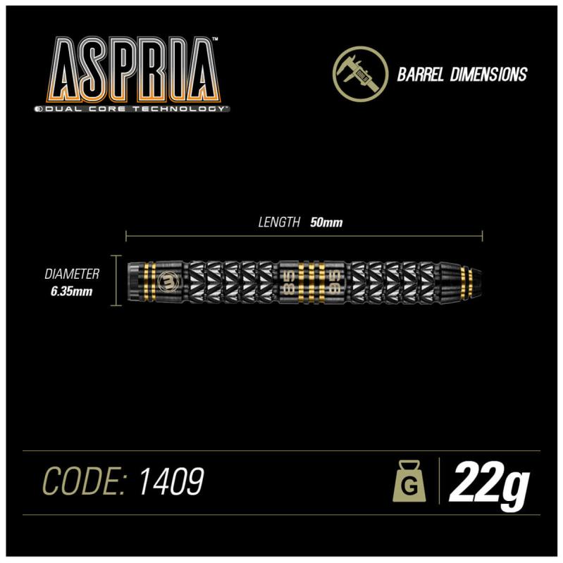 Aspria Dual Core Steeldart 22-24g Aspria Dual Core Steeldart 22-24g