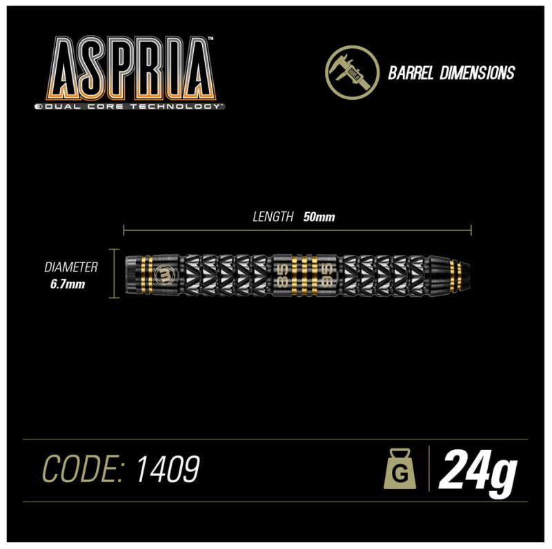 Aspria Dual Core Steeldart 22-24g Aspria Dual Core Steeldart 22-24g