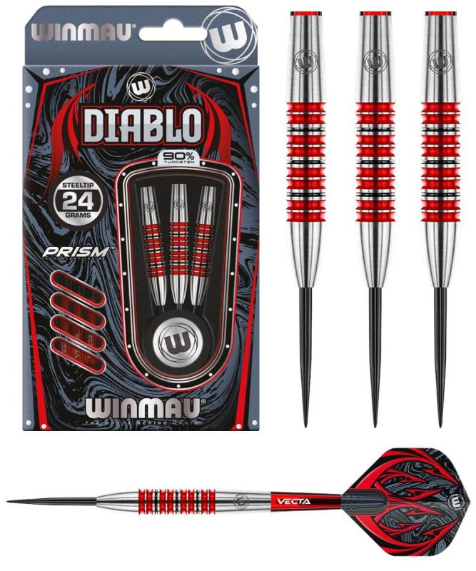 Winmau Diabolo Torpedo Steeldart 24-26-28g