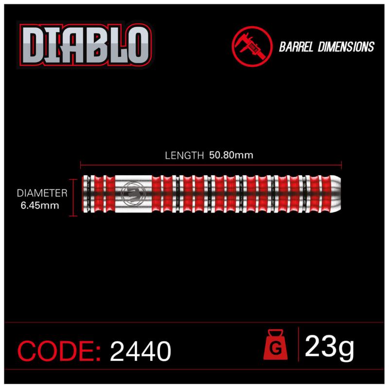 Diabolo Parallel Steeldart 22-23-24-25g