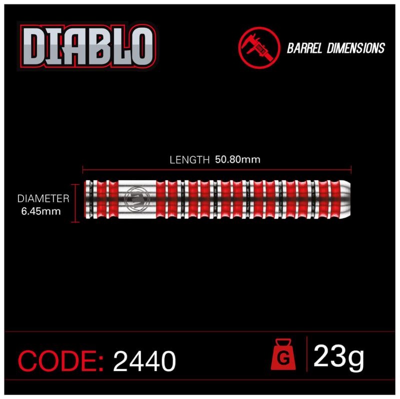 Winmau Diabolo Parallel Steeldart 22-23-24-25g Winmau Diabolo Parallel Steeldart 22-23-24-25g