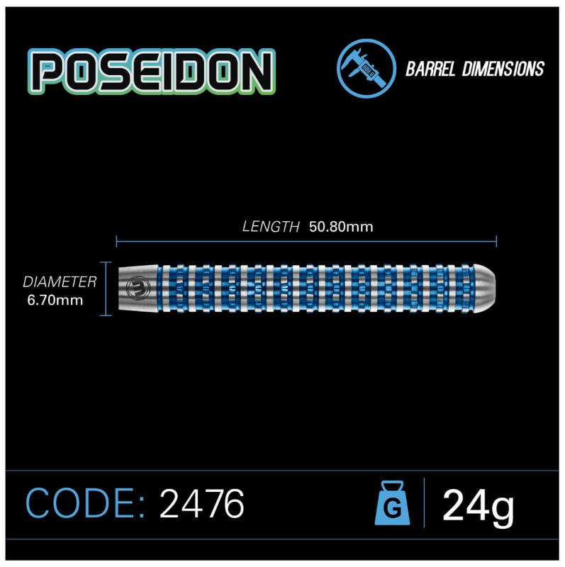 Winmau Poseidon Steeldart 23-24-25g Winmau Poseidon Steeldart 23-24-25g