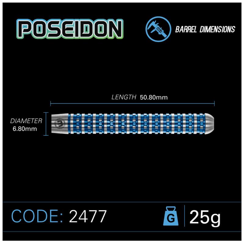 Winmau Poseidon Steeldart 23-24-25g Winmau Poseidon Steeldart 23-24-25g