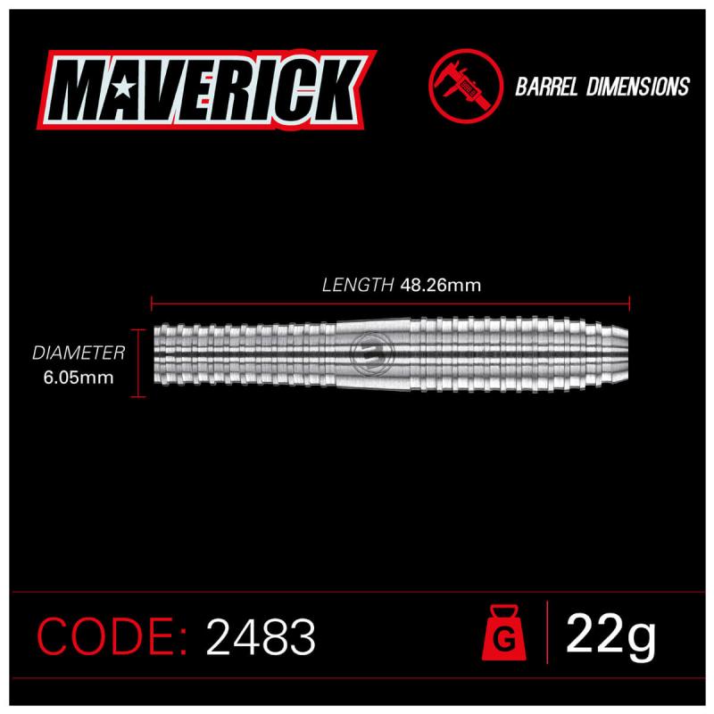 Winmau Maverick Steeldart 21-25g Winmau Maverick Steeldart 21-25g
