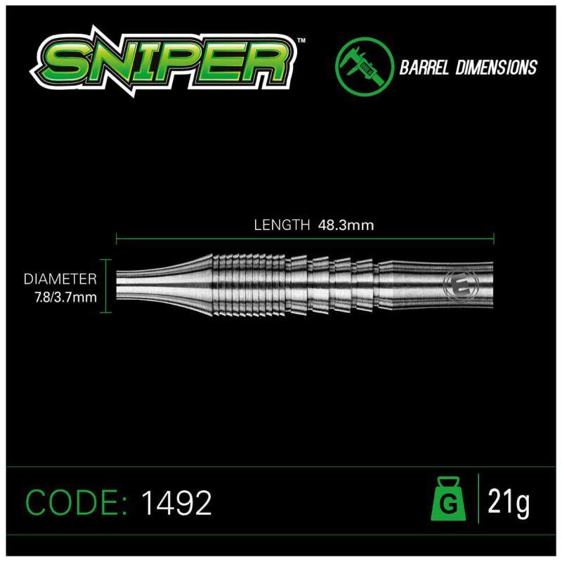 Winmau Sniper 90% Steeldart 21-23g Winmau Sniper 90% Steeldart 21-23g