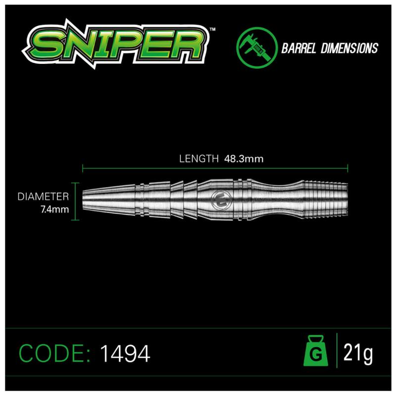 Winmau Sniper Steeldart 21-23-25g Winmau Sniper Steeldart 21-23-25g