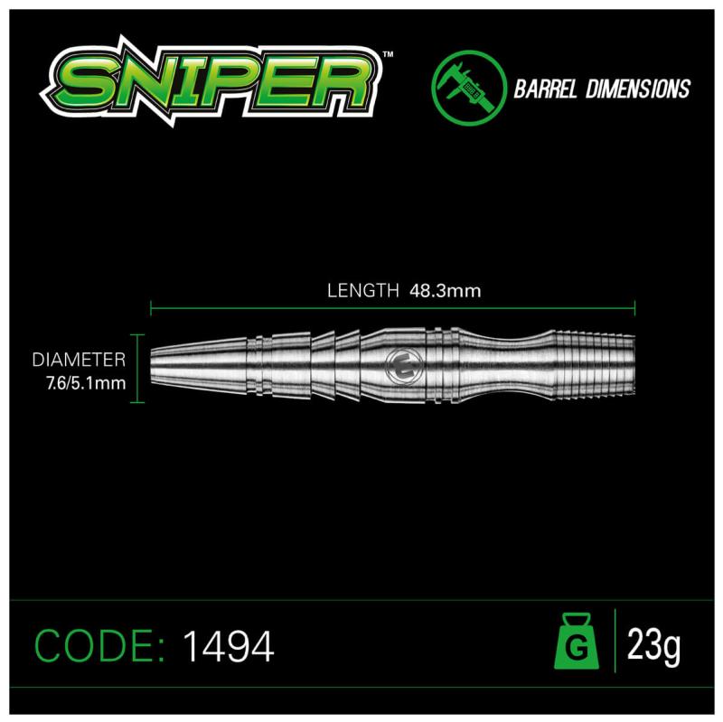 Winmau Sniper Steeldart 21-23-25g Winmau Sniper Steeldart 21-23-25g
