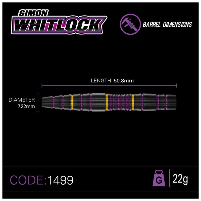 Winmau Simon Whitlock 85% Pro-Series Steeldart 22-24g Winmau Simon Whitlock 85% Pro-Series Steeldart 22-24g