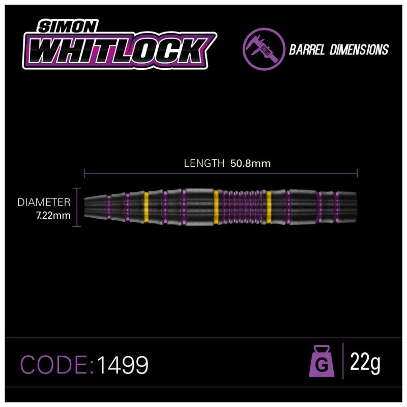 Winmau Simon Whitlock 85% Pro-Series Steeldart 22-24g