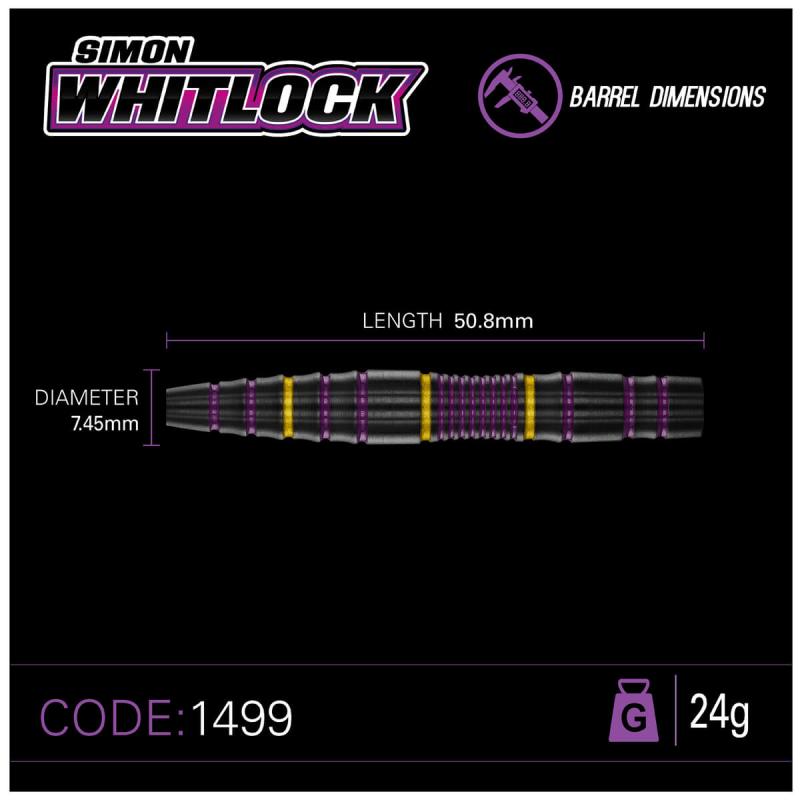 Winmau Simon Whitlock 85% Pro-Series Steeldart 22-24g Winmau Simon Whitlock 85% Pro-Series Steeldart 22-24g