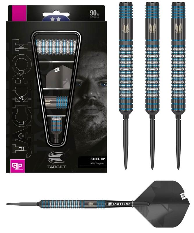 Adrian Lewis 90% Black 2022 Steeldart 22-24-26g Adrian Lewis 90% Black 2022 Steeldart 22-24-26g