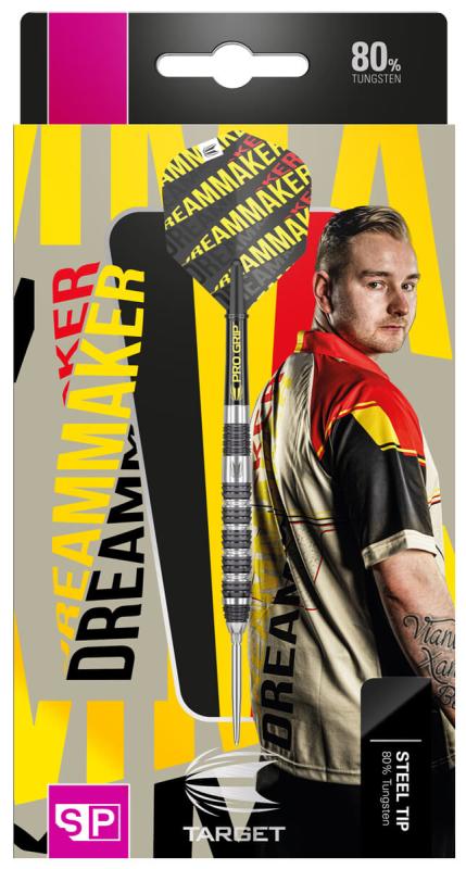 Target Dimitri van den Bergh 80% Steeldart 22-24-26g Target Dimitri van den Bergh 80% Steeldart 22-24-26g