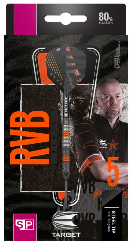 Target Raymond van Barneveld 80% Black SP Steeldart Target Raymond van Barneveld 80% Black SP Steeldart