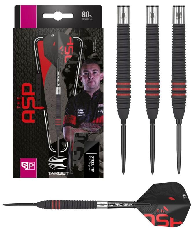 Target Nathan Aspinall 80% Black SP Steeldart 22-24g Target Nathan Aspinall 80% Black SP Steeldart 22-24g