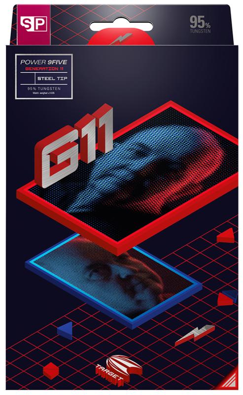Target Phil Taylor Raw Power G11 95% Steeldart 22 g