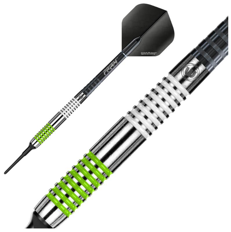 Winmau Ton Machine Schwarz-Grün Softdart 18g