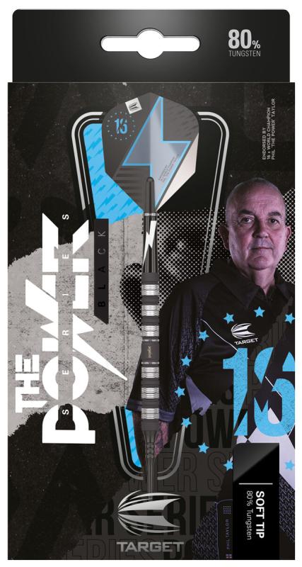 Target Phil Taylor Power Schwarz 80% 2022 Softdart 18-20g Target Phil Taylor Power Schwarz 80% 2022 Softdart 18-20g