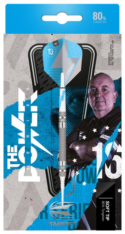 Target Phil Taylor Power Silber 80% 2022 Softdart 19-21g Target Phil Taylor Power Silber 80% 2022 Softdart 19-21g