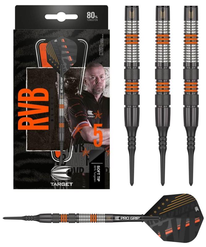 Target Raymond van Barneveld 80% Black Softdart 18g Target Raymond van Barneveld 80% Black Softdart 18g