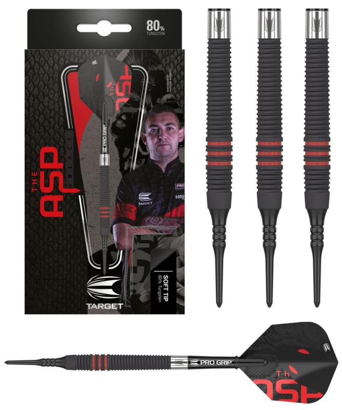 Target Nathan Aspinall 80% Black Softdart 18g Target Nathan Aspinall 80% Black Softdart 18g