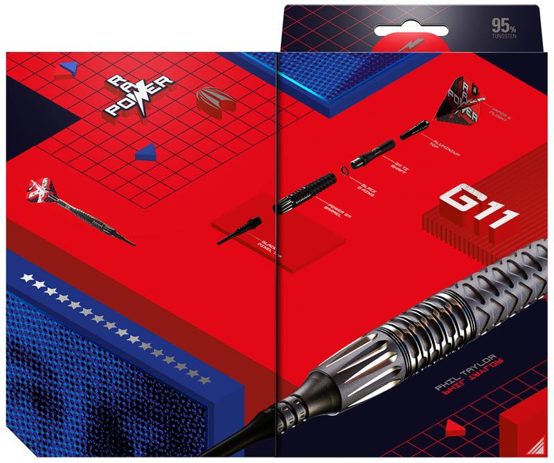 Target Phil Taylor Raw Power G11 95% Softdart 18-20g Target Phil Taylor Raw Power G11 95% Softdart 18-20g