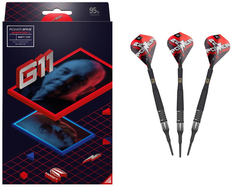Target Phil Taylor Raw Power G11 95% Softdart 18-20g Target Phil Taylor Raw Power G11 95% Softdart 18-20g