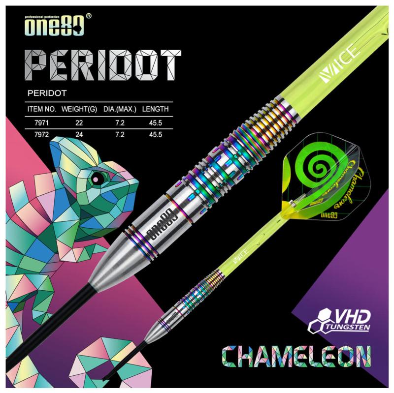 One80 Chameleon Peridot Steeldart 22-24g