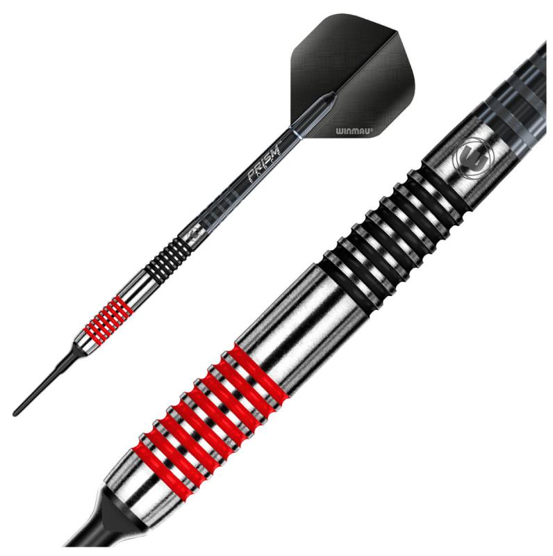 Ton Machine Schwarz-Rot Softdart 20g