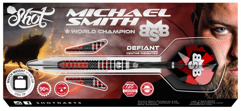 Shot Michael Smith Defiant 90% Steeldart 22-25g