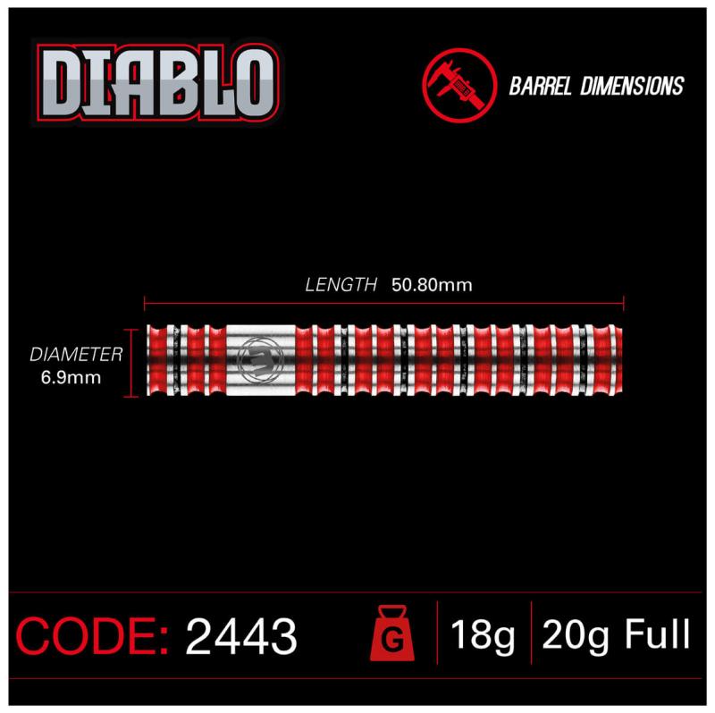 Winmau Diabolo Parallel Softdart 20g Winmau Diabolo Parallel Softdart 20g