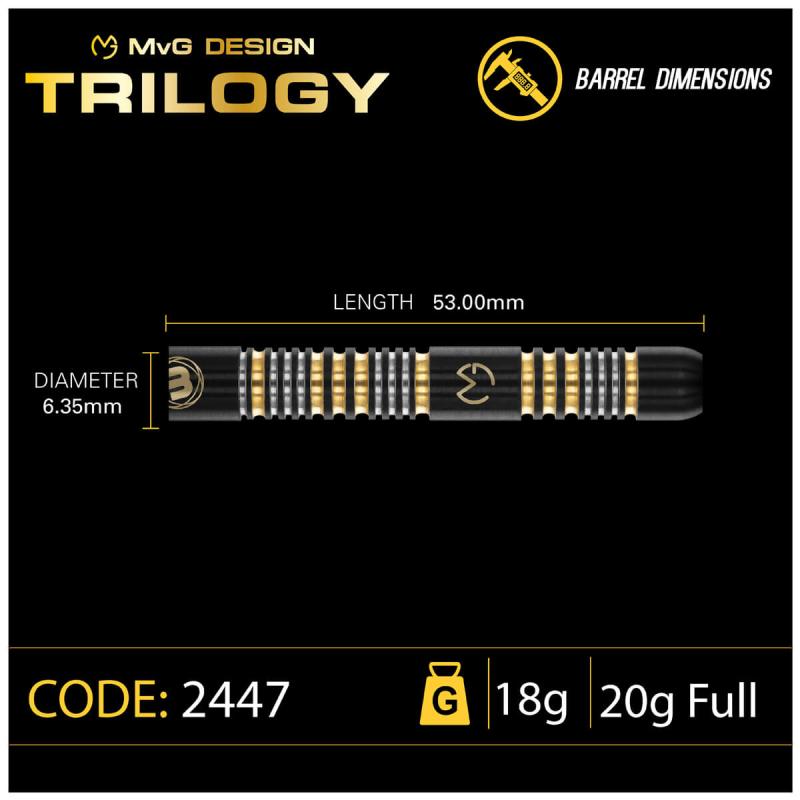 Winmau MVG Trilogy Softdart 20g Winmau MVG Trilogy Softdart 20g