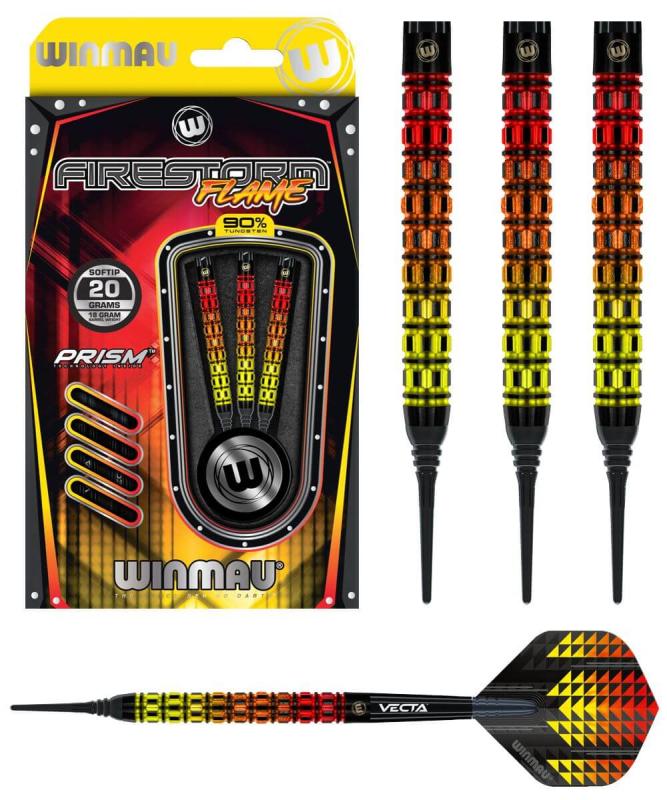 Winmau Firestorm Gerade Flame Softdart 20g Winmau Firestorm Gerade Flame Softdart 20g