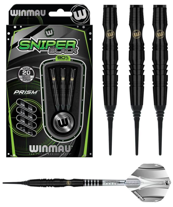 Winmau Sniper Schwarz Softdart 20g Winmau Sniper Schwarz Softdart 20g
