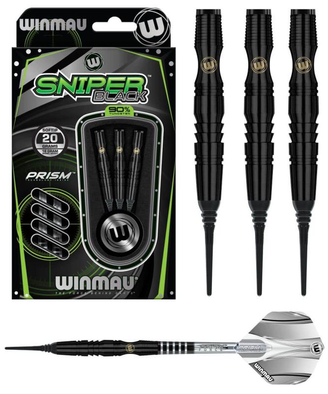 Winmau Sniper Schwarz Softdart 20g