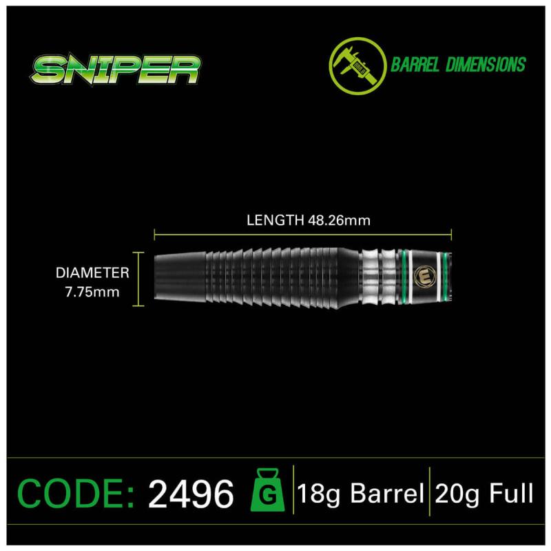 Winmau Sniper Black Softdart 20g Winmau Sniper Black Softdart 20g