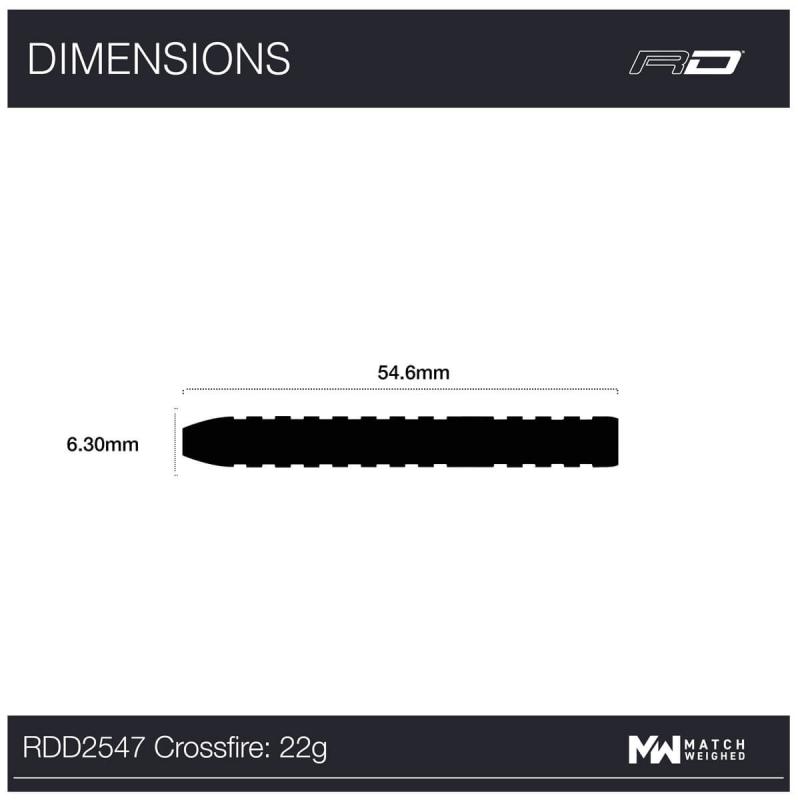 RedDragon Crossfire Steeldart 22-24-26g RedDragon Crossfire Steeldart 22-24-26g